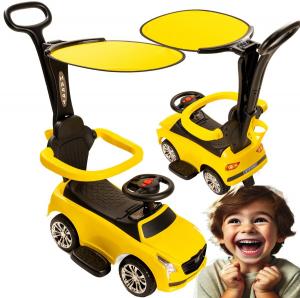 Катание с гидом Детская машинка толкать машину с места Желтая машинка PakaNiemowlaka
