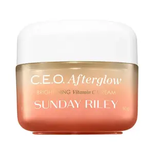 Ceo afterglow осветляющий увлажняющий крем с витамином С Sunday Riley, объем 49 мл