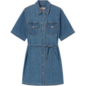 Levis Левис Платье с коротким рукавом Женское синее