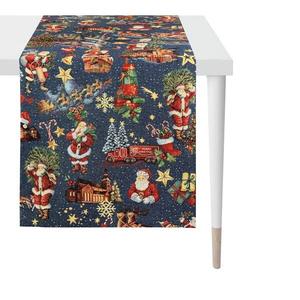 Настольный бегун Apelt Winterwelt Typ C, 48x5x140 см, синий