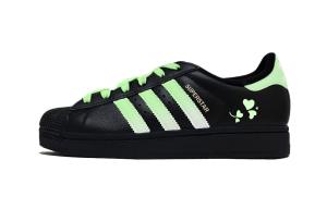 Adidas Originals SUPERSTAR Green, Bubbles Shell, устойчивые к истиранию лоу-топ скейтборд кроссовки для женщин