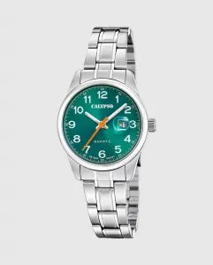 K5873/5 Базовые женские часы из серебристой стали Calypso, серебрянный