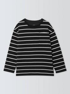 Детский топ в бретонскую полоску John Lewis, Black