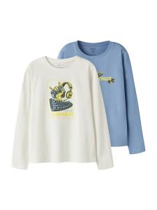 Рубашка NAME IT NKMVUX, опаловый/белый