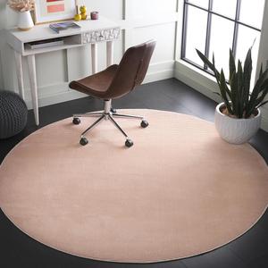 Ковер SAFAVIEH, 201 x 201 см, Revive Collection, круглый, розовый, геометрический рисунок, идеален для помещений с высокой проходимостью: гостиная, спальня, столовая (REV102U)