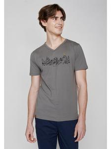 Футболка Nature Goats Family в цвете тенево-серый GreenBomb