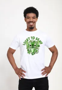 Футболка с принтом «лило и стич: клевер» Henry Tiger, White