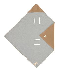 Одеяло, серый/песочный