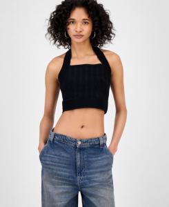 Женский свитер без рукавов Sofie с завязками на шее GUESS, Jet Black