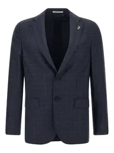 Однобортный пиджак в клетку Brera Pal Zileri, синий