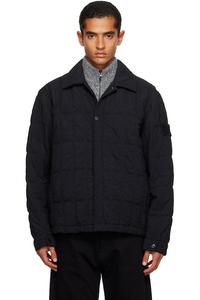 4100099 нейлоновая куртка мерильято Stone Island, черный