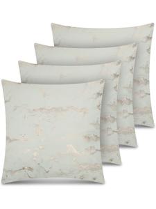 Aspero Комплект из 4 наволочек с мраморным рисунком, 45x45 см, цвет Carrara, розовый