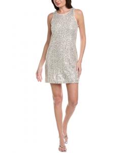 Мини-платье с пайетками от Vince Camuto, серый