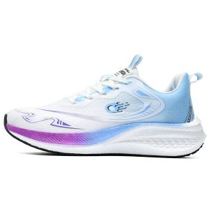 Кроссовки для бега с низкой амортизацией и устойчивостью к истиранию унисекс REPUSEN, White Purple