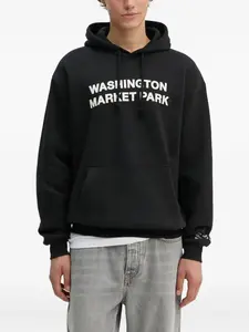 Худи с графичным принтом Les Deux, черный