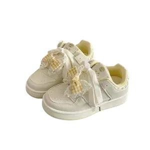 Alxnan Женские низкие скейтерские кеды бежево-желтые, цвет Beige Yellow