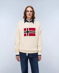 Мужской джемпер темно-синего цвета с круглым вырезом Napapijri