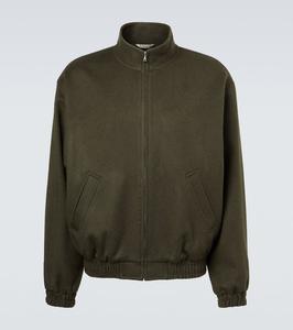 Куртка-блузон из верблюжьей шерсти Auralee, Dark Olive