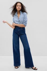 Рубашка из хлопчатобумажной джинсовой ткани Gap, синий