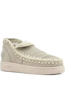 Замшевые кроссовки с декоративной строчкой Mou, нейтральный