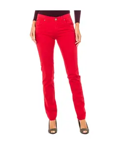 Узкие брюки из эластичной ткани La Martina, красный