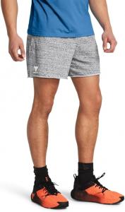 Under Armour мужские шорты Project Rock Terry, (011) Mod Gray Medium Heather/White