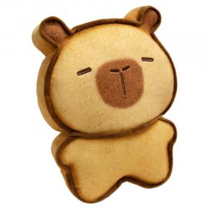 Кукла-брелок/плюшевая игрушка капибара Toast, высота 17см/30см/50см Brangdy, светло-коричневый