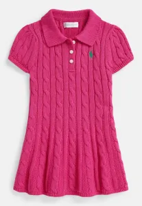 Платье-Поло из хлопка крупной вязки Polo Ralph Lauren, College Pink