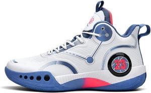 Мужские баскетбольные кроссовки, дышащие, с амортизацией, износостойкие, модные, для активного отдыха и тренировок, прогулочная обувь Generic, синий