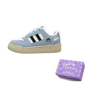 Alxnan Низкие женские скейтерские кеды синие, цвет Blue