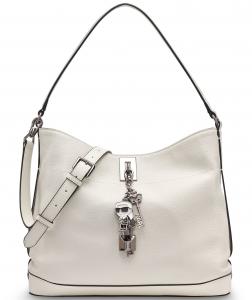 Gisele Hobo Karl Lagerfeld Paris, белое серебро