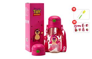 Пластиковые стаканы для воды Disney, Strawberry Bear (Cup Brush + Straw Brush + 3D Sticker*8)