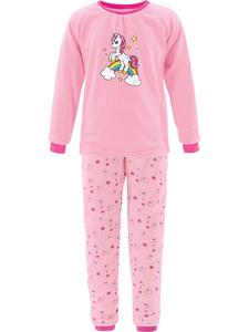 Erwin Müller Детская пижама из махровой ткани светло-розового цвета