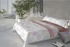 Комплект постельного белья Pierre Cardin CORALINA DORIS Pink, двуспальный матрас pierre cardin