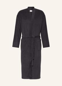 Мужской махровый халат с перьями Schiesser, серый