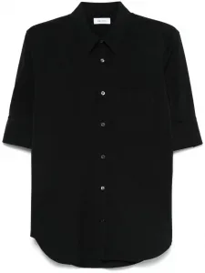 Поплиновая рубашка Alexander McQueen, черный