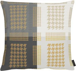 АПЕЛЬТ декоративная подушка "Алексис", чехол с наполнителем, 1 шт APELT 48х48 см, серый/бежевый