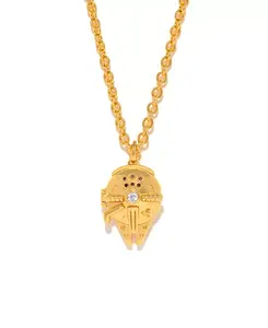 Позолоченное ожерелье с медальоном «Тысячелетний сокол» из «Звездных войн» Girls Crew, gold