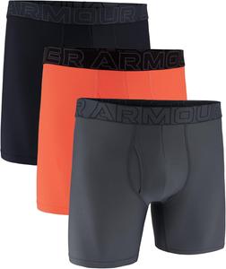 Under Armour мужские боксеры Performance Tech Mesh Solid 6" 3 шт, Fire