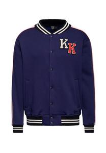 Куртка колледжа с высококачественной вышивкой на спине speedfreak King Kerosin, синий