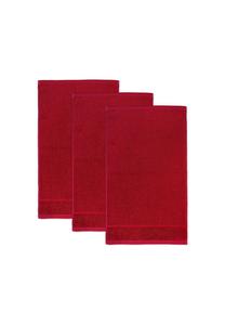 Полотенце гостевое Möve For Frottana Pearl, 3 штуки, 30x50 см, красный