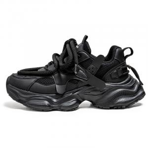 Угрюмый баран Антискользящие Износостойкие Дышащие Увеличивающие рост Низкие Массивные Кроссовки Мужские, Бежевый