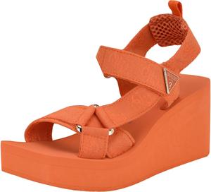 Женские босоножки на танкетке Guess DAYSA, Orange Logo 800