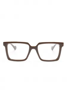 Очки в квадратной оправе Gucci Eyewear, коричневый