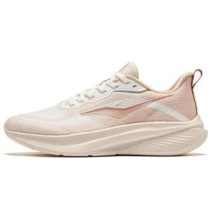 Erke Кроссовки женские с низкой амортизацией, износостойкие, дышащие, повседневные, микрокристаллические, бело-абрикосового цвета