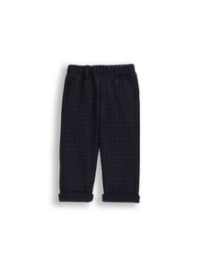 Coccodrillo Элегантные клетчатые брюки темно-синего цвета