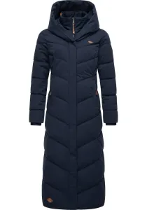 Стеганое пальто Ragwear "Наталка Экстрадлинное", женское стеганое пальто с капюшоном, цвет морской волны