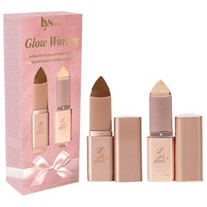 Мини-набор Glow Worthy Light (бронзер и хайлайтер) из 2 предметов LYS Beauty, 0.09oz/2.5g, Harmony/Brave