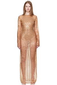 Платье макси Tan Thom Paris Georgia, Caramel