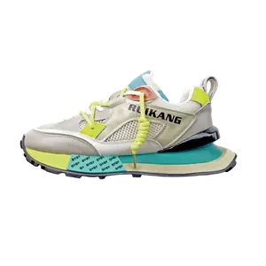 Banas Юкок кроссовки мужские низкие повседневные черно-зеленые, цвет Black Green